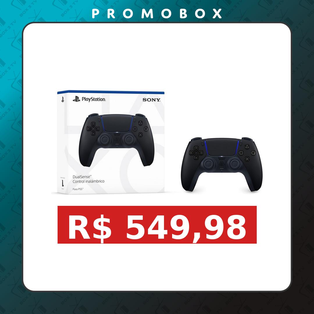 Mercado Livre: Controle Joystick Sem Fio Sony PlayStation 5 DualSense Midnight Black