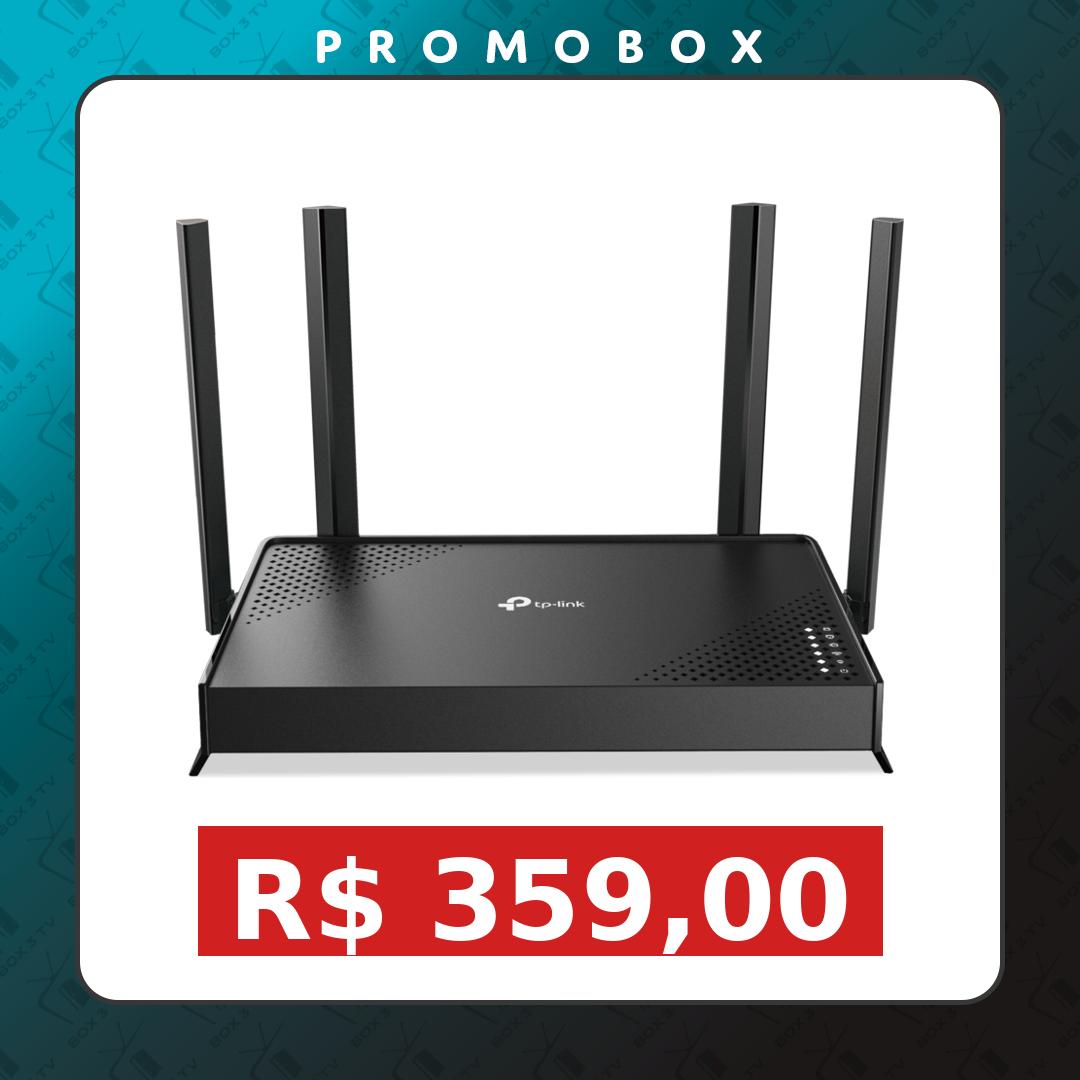 Mercado Livre: Roteador Wi-Fi 7 TP-Link Archer Be220 Dual Band Be3600 4 Antenas Velocidade até 3.6gbps Compatível com Easymesh