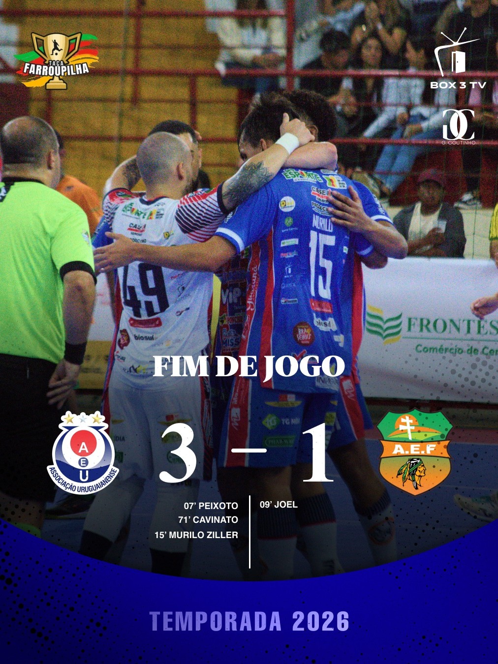 Post: AEU dominante até o apito final! 💪⚽
Vitó…