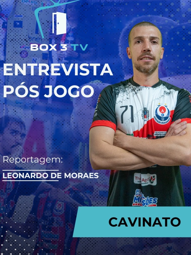 Post: Entrevista pós jogo com Diego Cavinato.
…