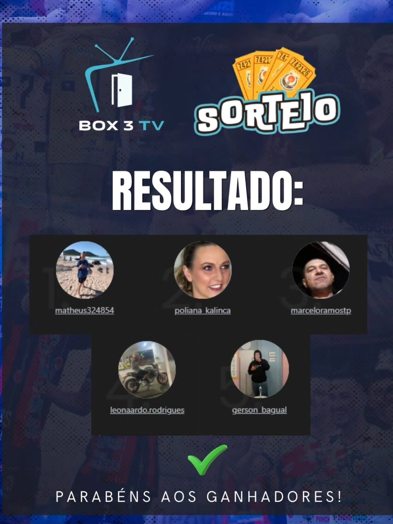 Post: 🏆 Sorteio encerrado, e já temos os grand…