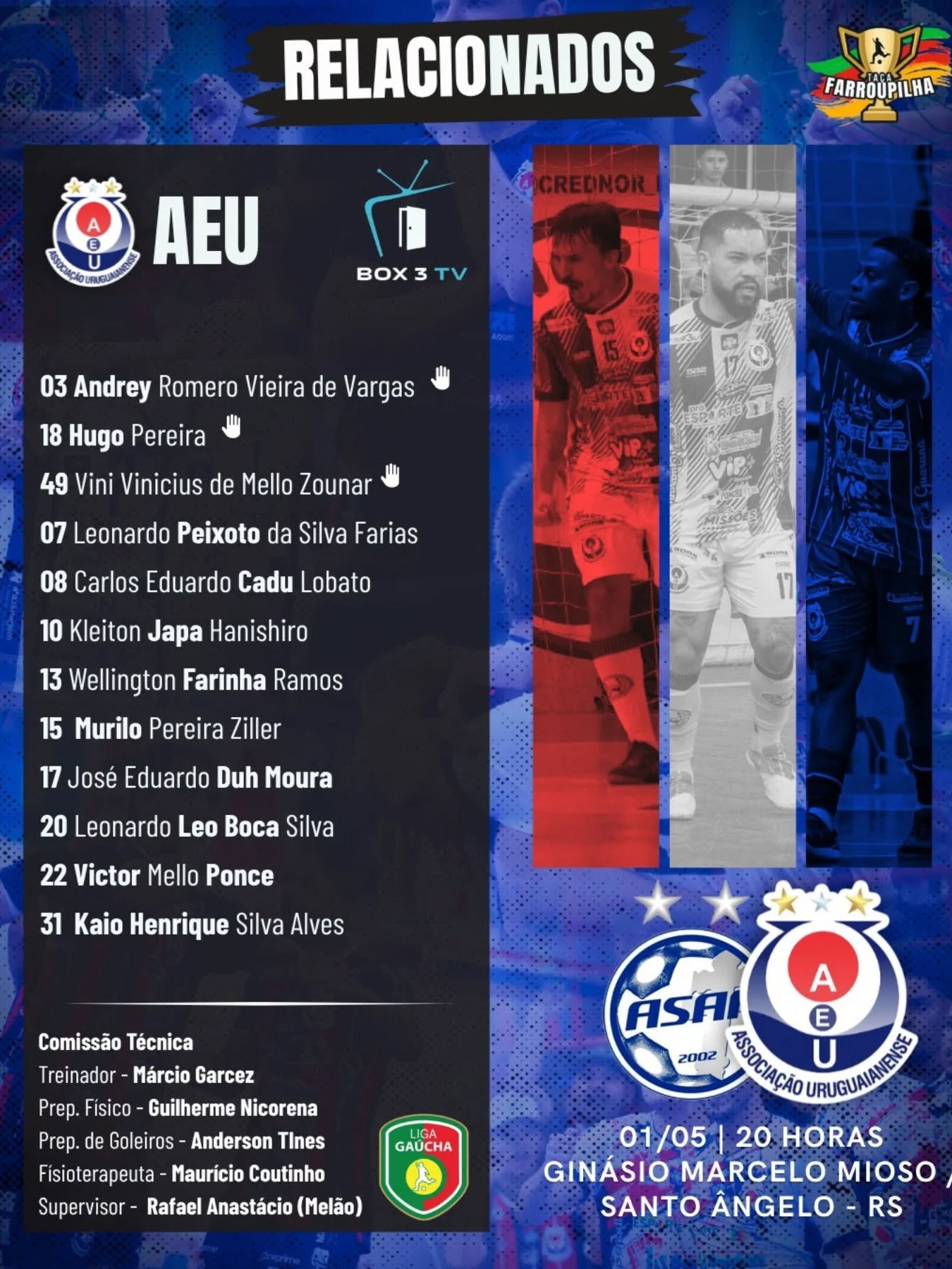 Post: RELACIONADOS PARA A PARTIDA! 🇳🇱

A AEU v…