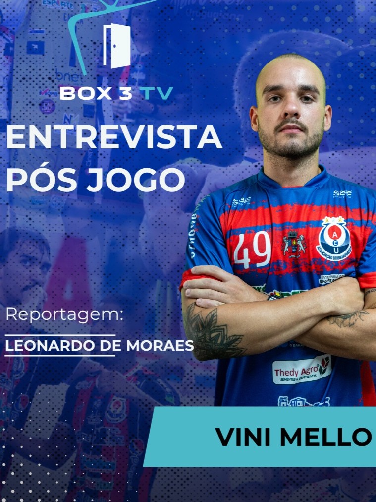 Post: Entrevista pós jogo com Vini Mello….