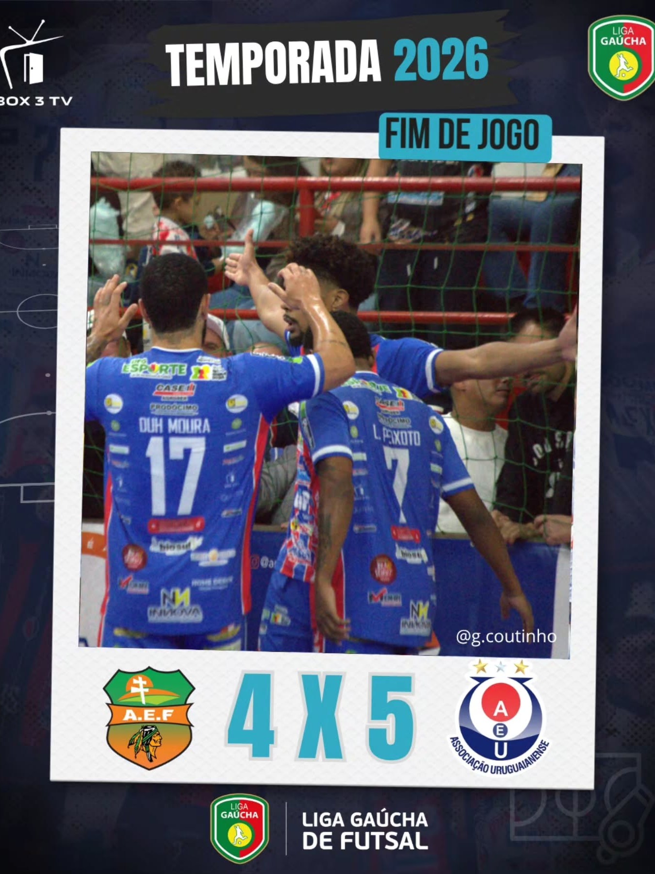 Post: Vitória fora de casa! 
AEU vence a equip…