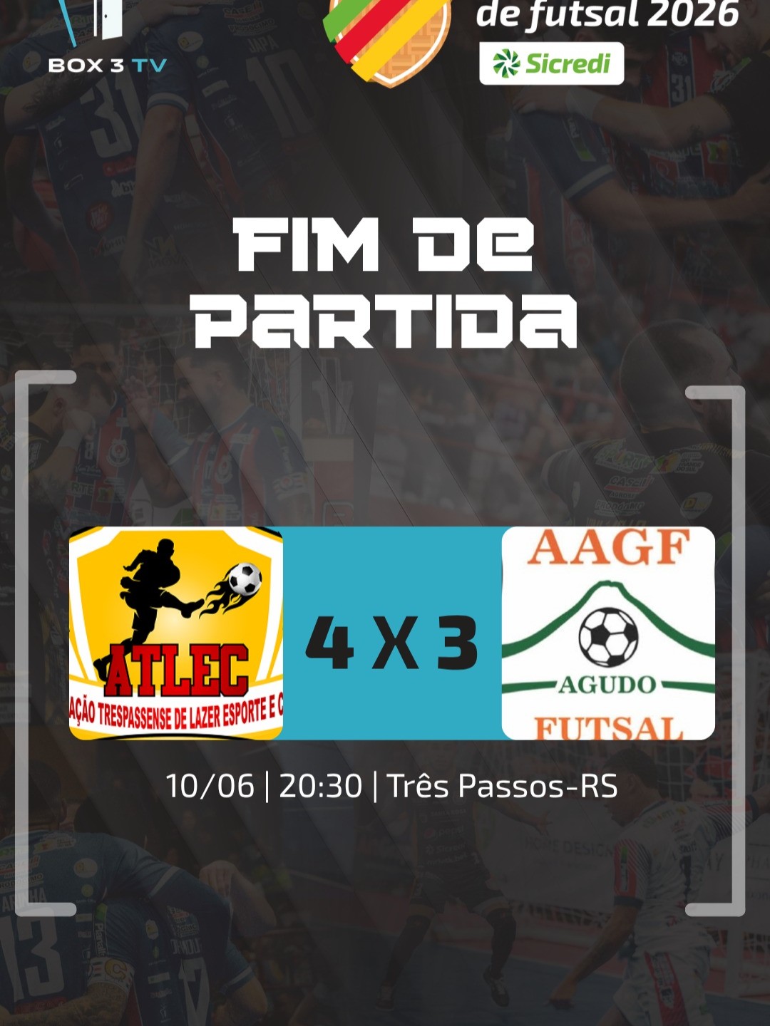 Post: FIM DE JOGO! ⚽🔥

Em uma partida eletriza…